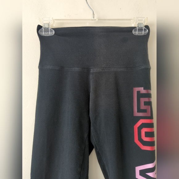Victoria's Secret Love Pink Leggings Sz Xs  Colorful High Waist Yoga Full Length - Picture 2 of 6